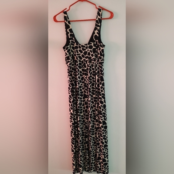 En Focus Studio Print Animal Maxi Summer Embellished Dress Size 8 - Picture 2 of 6